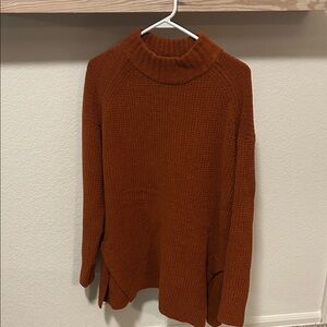 a new day Women's Cowl Neck Sweater in Rust